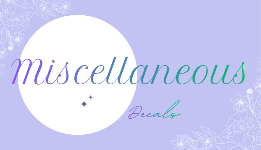 Miscellaneous Decals