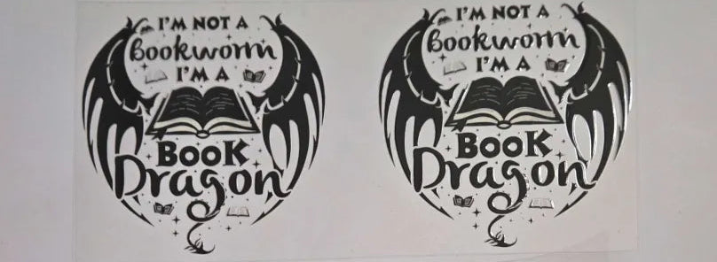 Book Dragon Decal