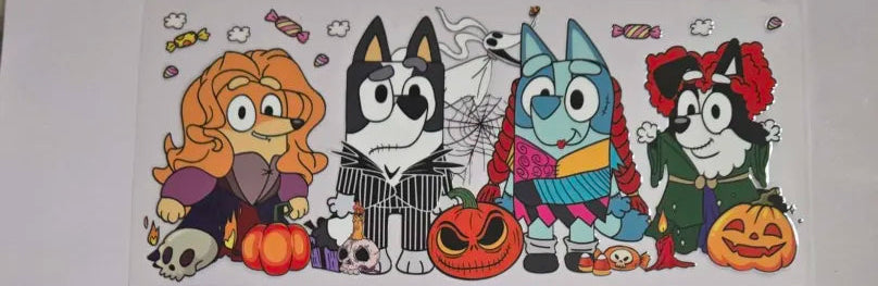 Bluey Halloween Decal