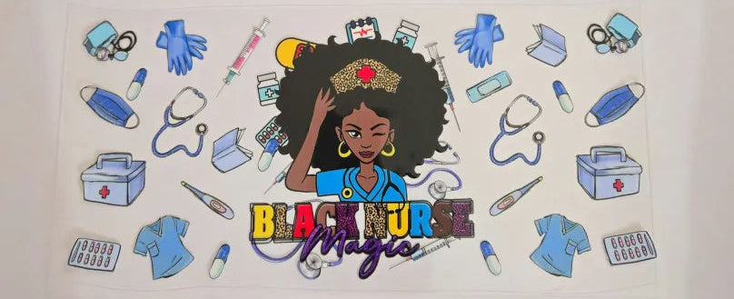 Black Nurse Magic Decal