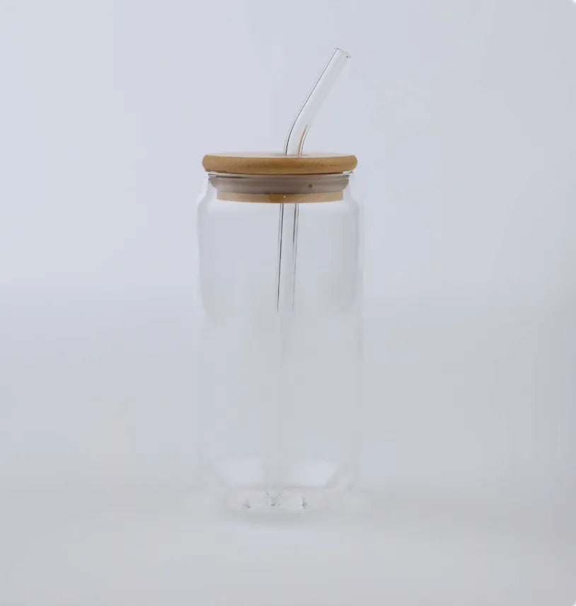 16oz bamboo top snowglobe tumbler