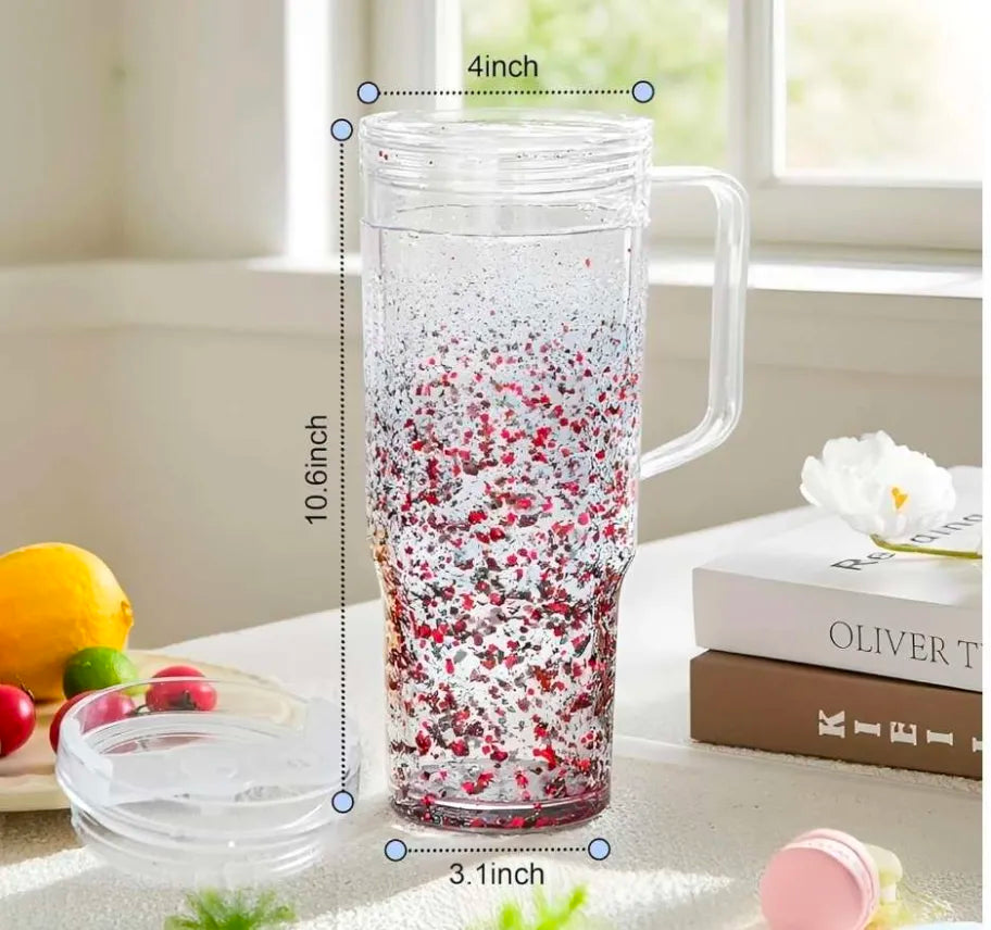 40oz snowglobe tumbler