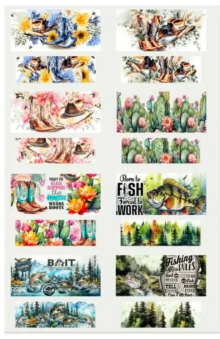 Wraps for the 3oz tumblers