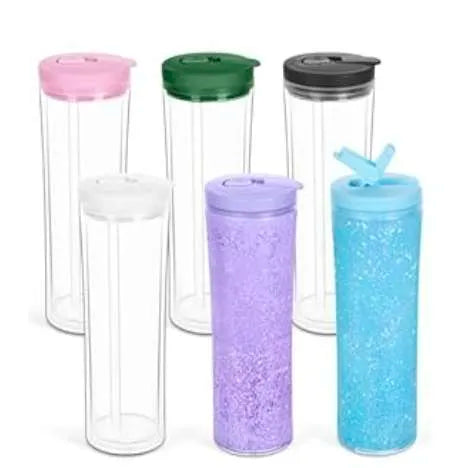 20 oz acrylic snowglobe water bottle